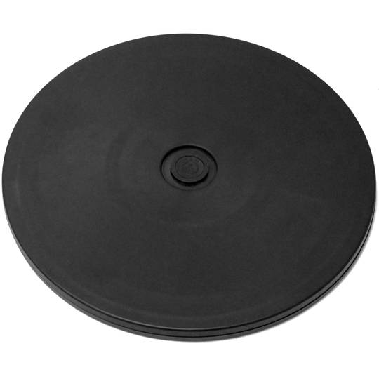 Handmatige draaivoet van 20,3 cm. Zwart roterend platform