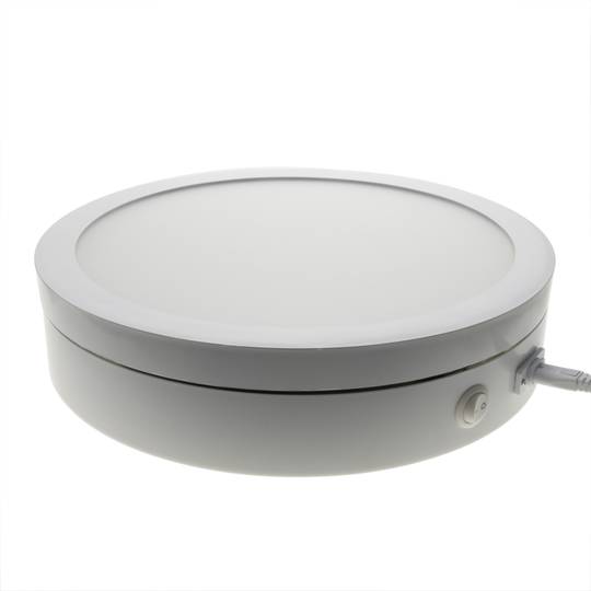 Powered rotating base display illuminated 50 cm white for shadowless photography lazy susan