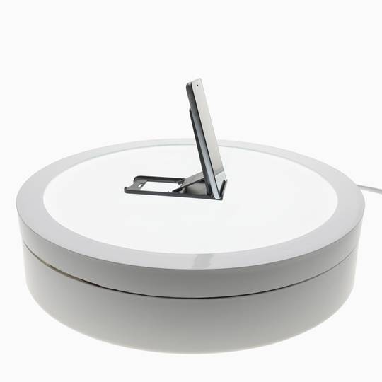 Powered rotating base display illuminated 50 cm white for shadowless photography lazy susan