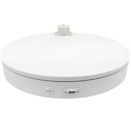 Powered rotating base display 30 cm white with plug lazy susan