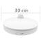 Powered rotating base display 30 cm white with plug lazy susan