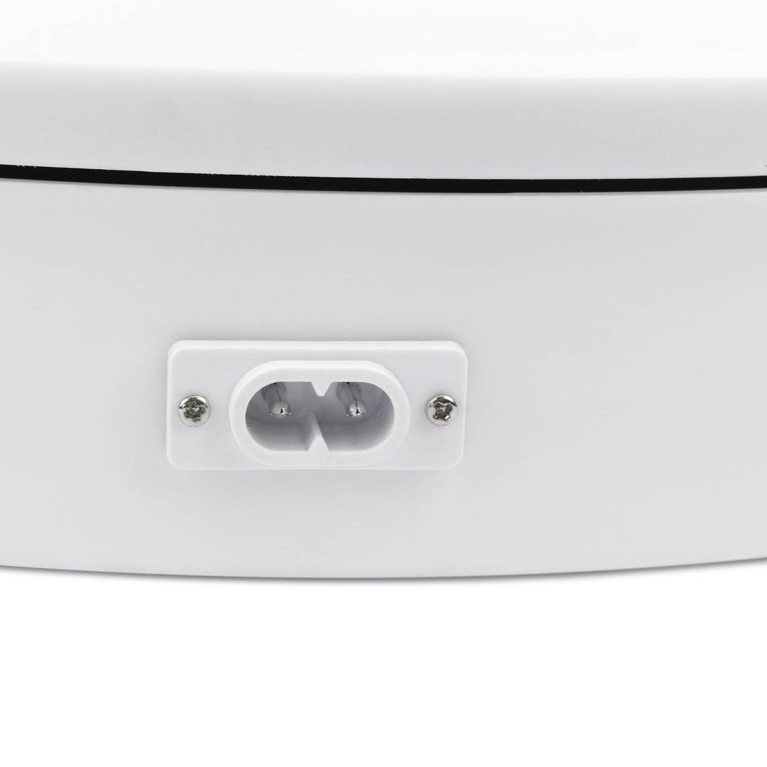 Plateau tournant electrique 40 cm blanc avec bouchon