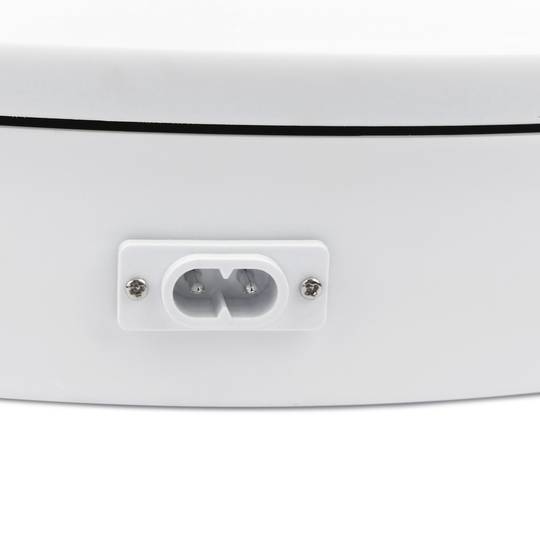 Plateau tournant electrique 40 cm blanc avec bouchon