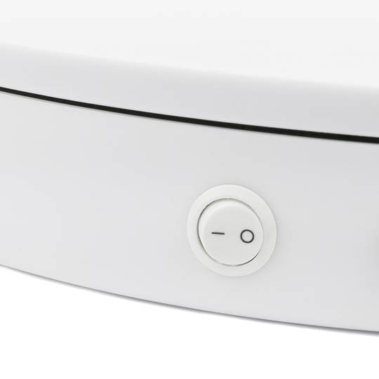 Plateau tournant electrique 40 cm blanc avec bouchon