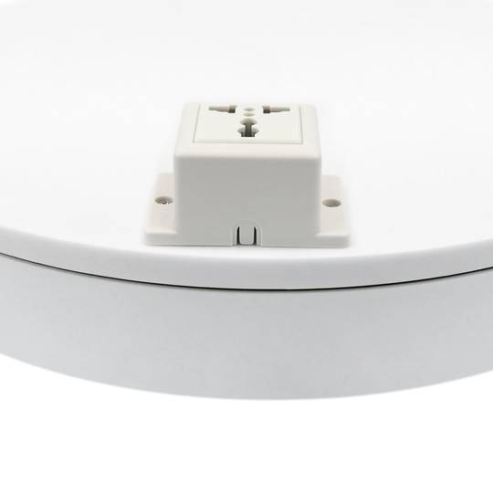 Plateau tournant electrique 40 cm blanc avec bouchon