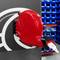 Distributore di ticket per eliminacode Your Turn rosso
