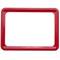 Cadre pour les signes, le marquage et des affiches, de couleur rouge A6 taille 150x110mm