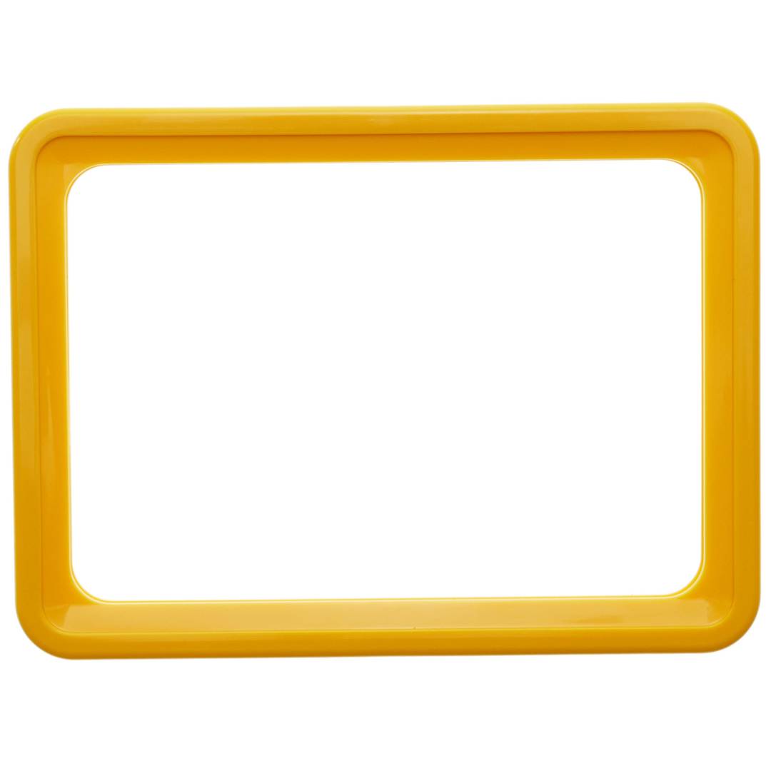 Marc per rètols i cartells A6 150x110mm groc per retolació
