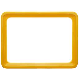Rahmen für die Zeichen, Markierungen und Plakate gelbe Farbe A5 Größe 218x155mm