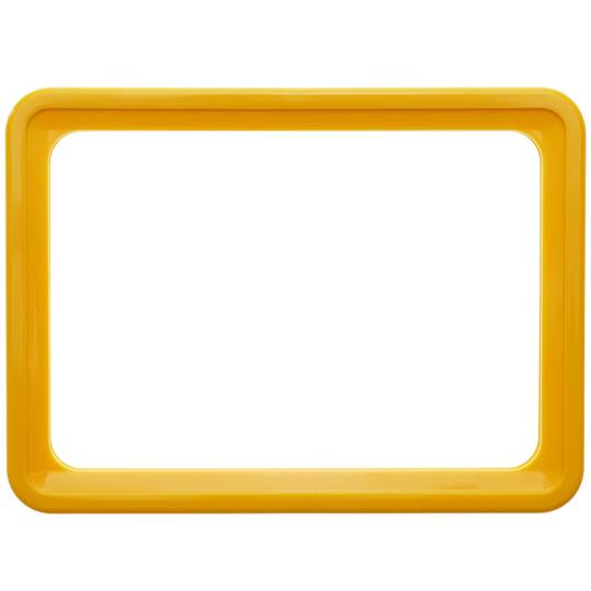 Cadre pour les signes, le marquage et des affiches, couleur jaune A5 taille 218x155mm