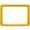 Cadre pour les signes, le marquage et des affiches, couleur jaune A5 taille 218x155mm