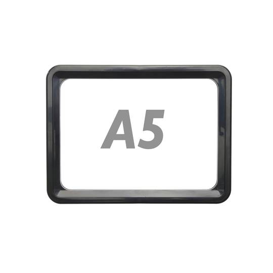Marco para letreros y carteles A5 218x155mm negro para rotulación