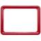 Cadre pour les signes, le marquage et des affiches, couleur rouge A4 taille 306x215mm