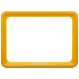 Quadro per cartelli, manifesti e segnaletica giallo de la dimensione A4 306x215mm