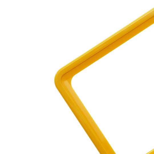 Marco para letreros y carteles A4 306x215mm amarillo para rotulación