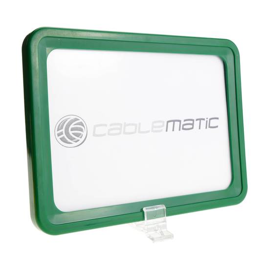 Cadre pour les signes, le marquage et des affiches, couleur vert A4 taille 306x215mm