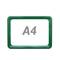 Cadre pour les signes, le marquage et des affiches, couleur vert A4 taille 306x215mm