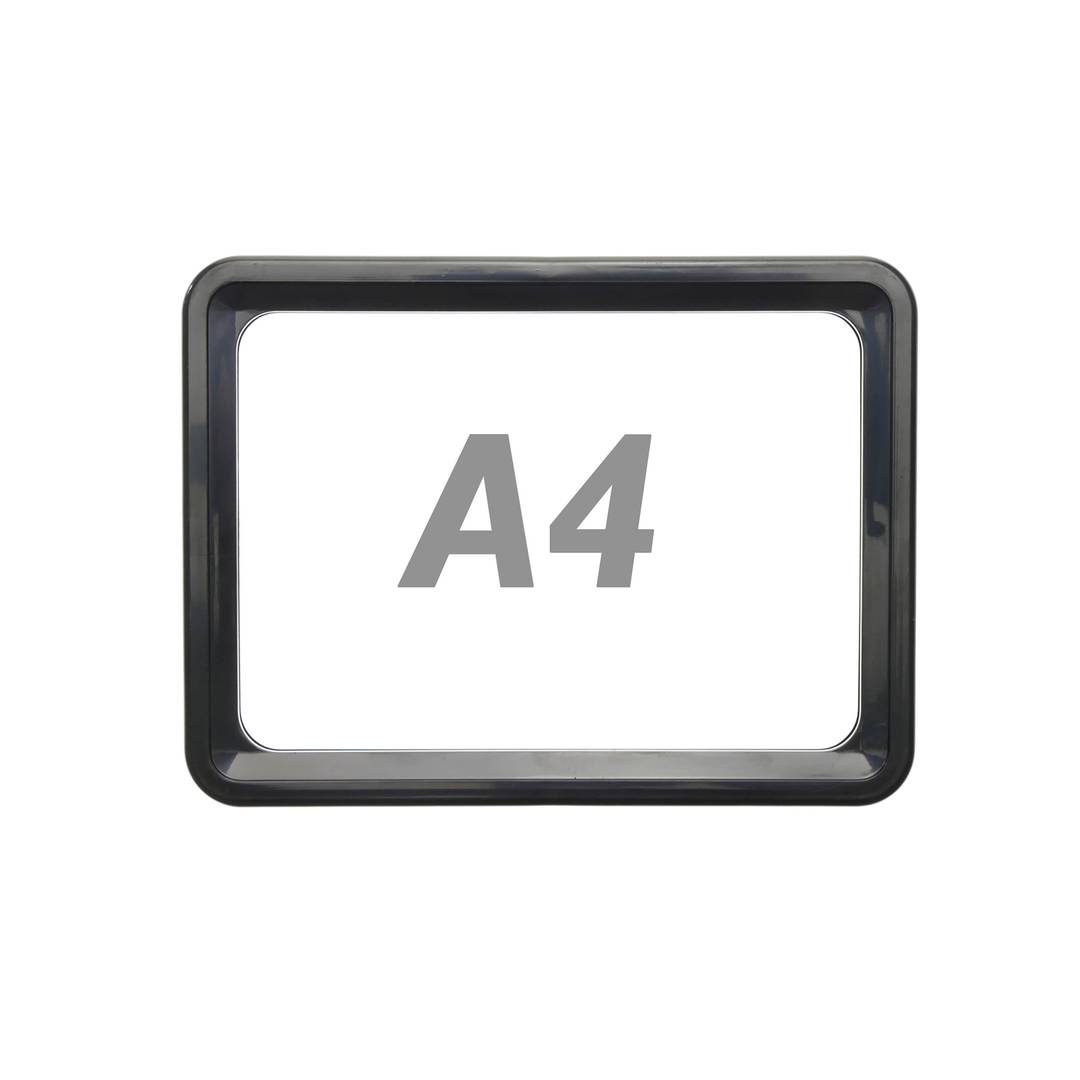 Marc per rètols i cartells A4 306x215mm negre per retolació