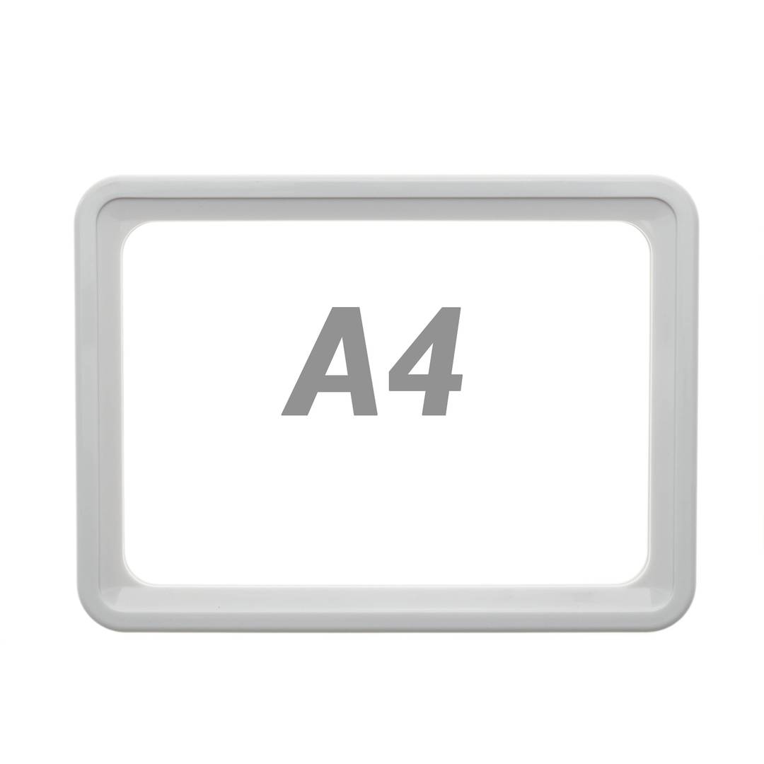 Rahmen für die Zeichen, Markierungen und Plakate weiße Farbe A4 Größe 306x215mm
