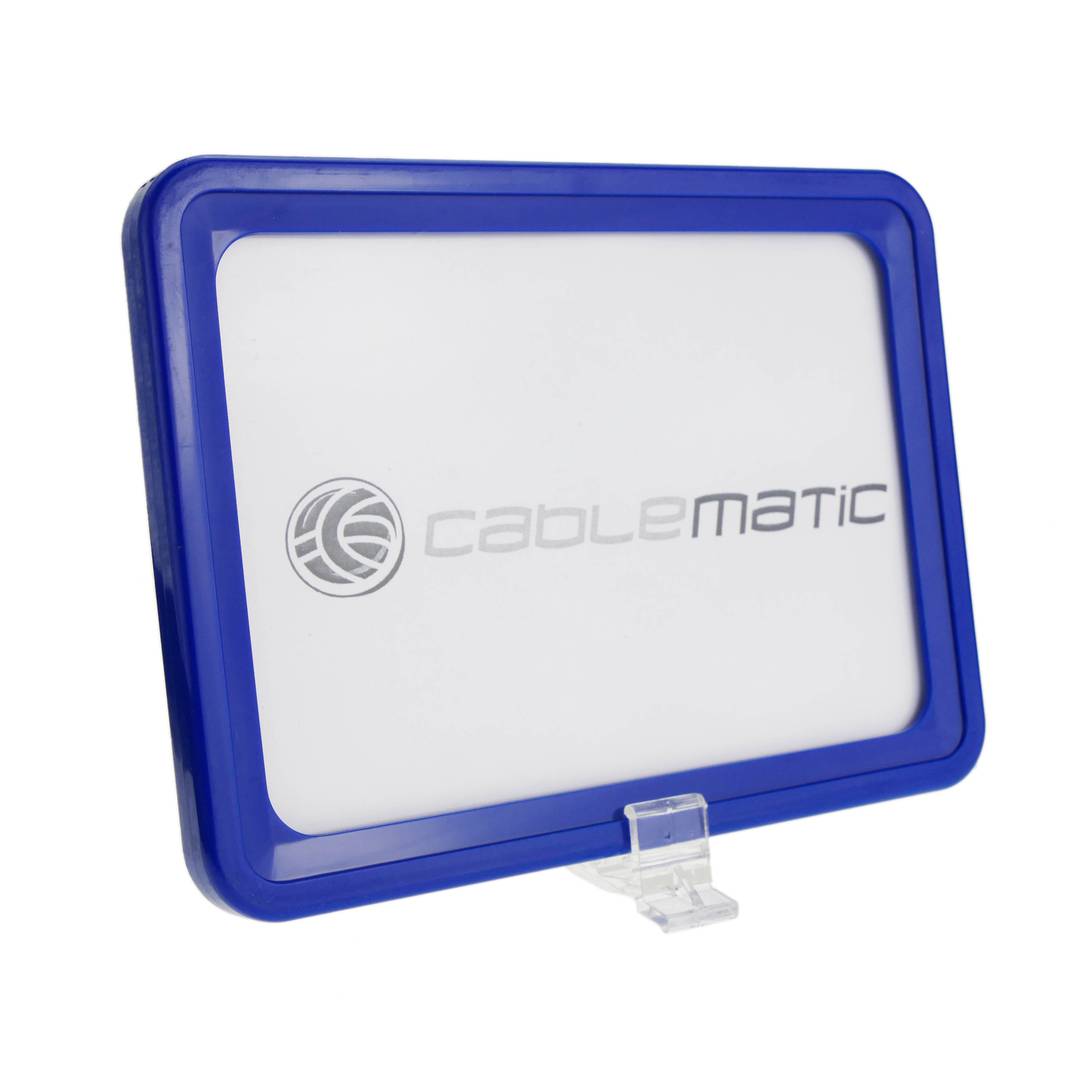 Cadre pour les signes, le marquage et des affiches, couleur bleu A3 taille 427x304mm