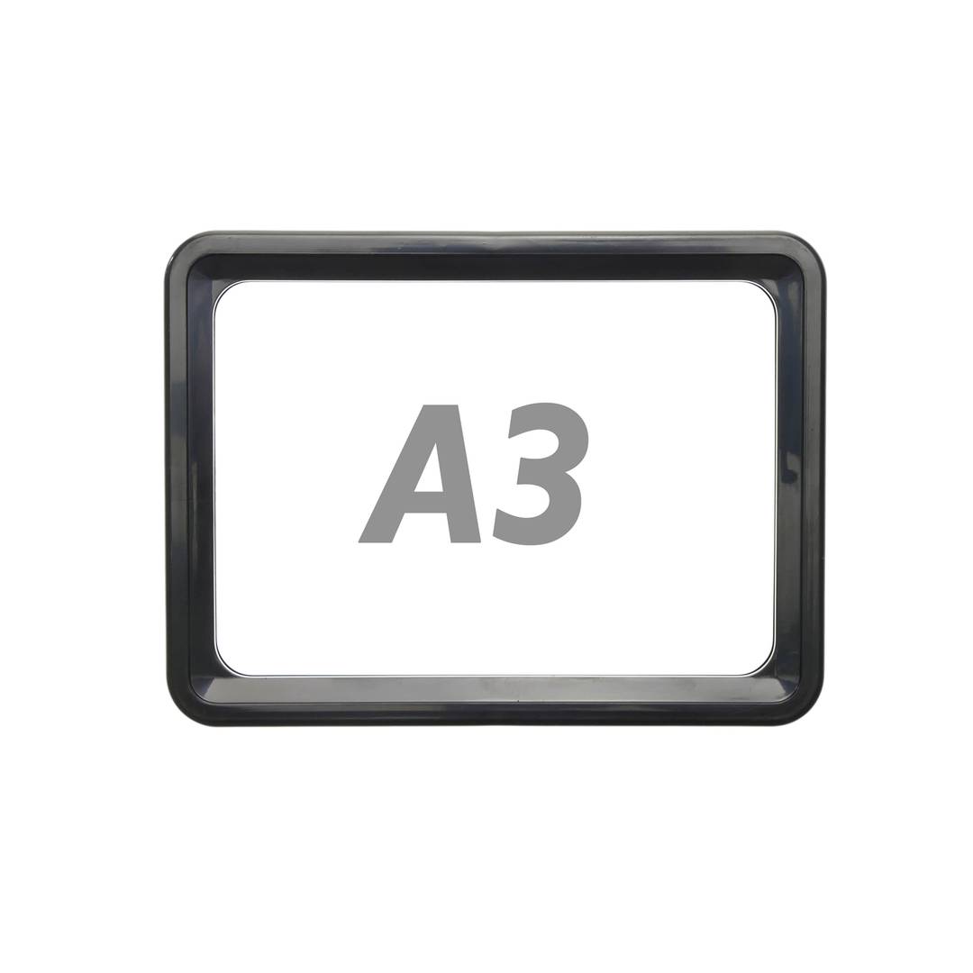 Frame voor borden en posters A3 427x304mm zwart voor belettering