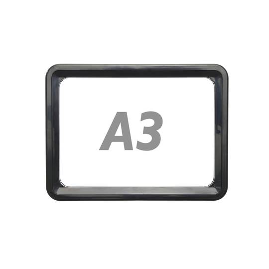 Frame voor borden en posters A3 427x304mm zwart voor belettering