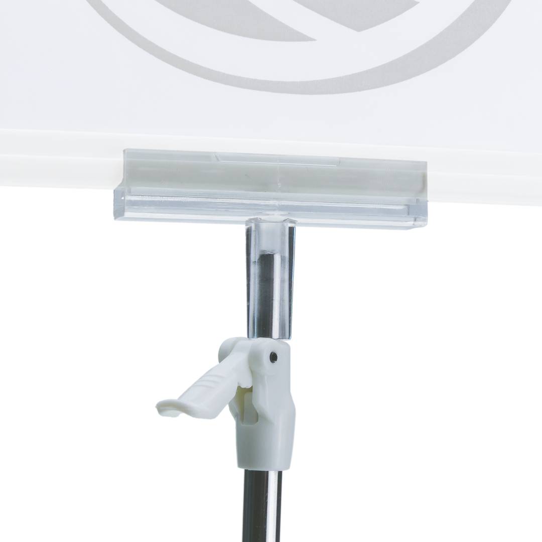 Suporte com pedestal para etiqueta 350-550 mm