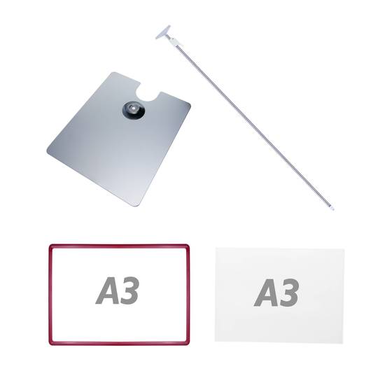 Sign standing support for A3