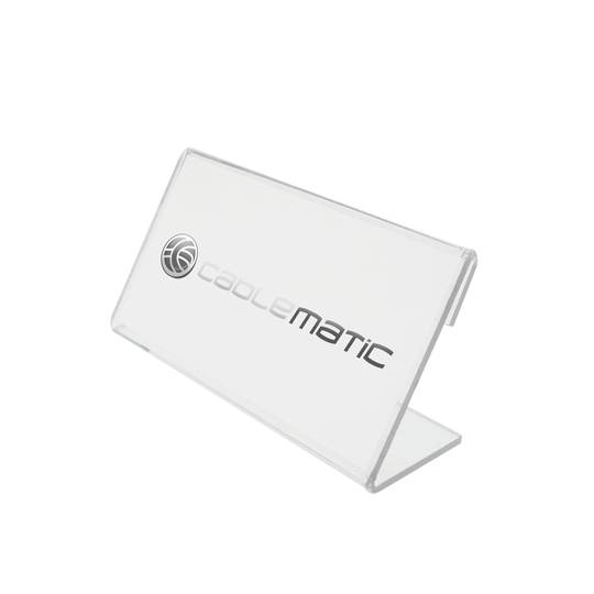 Portagráfica de sobretaula per a targetes de 80x40mm 