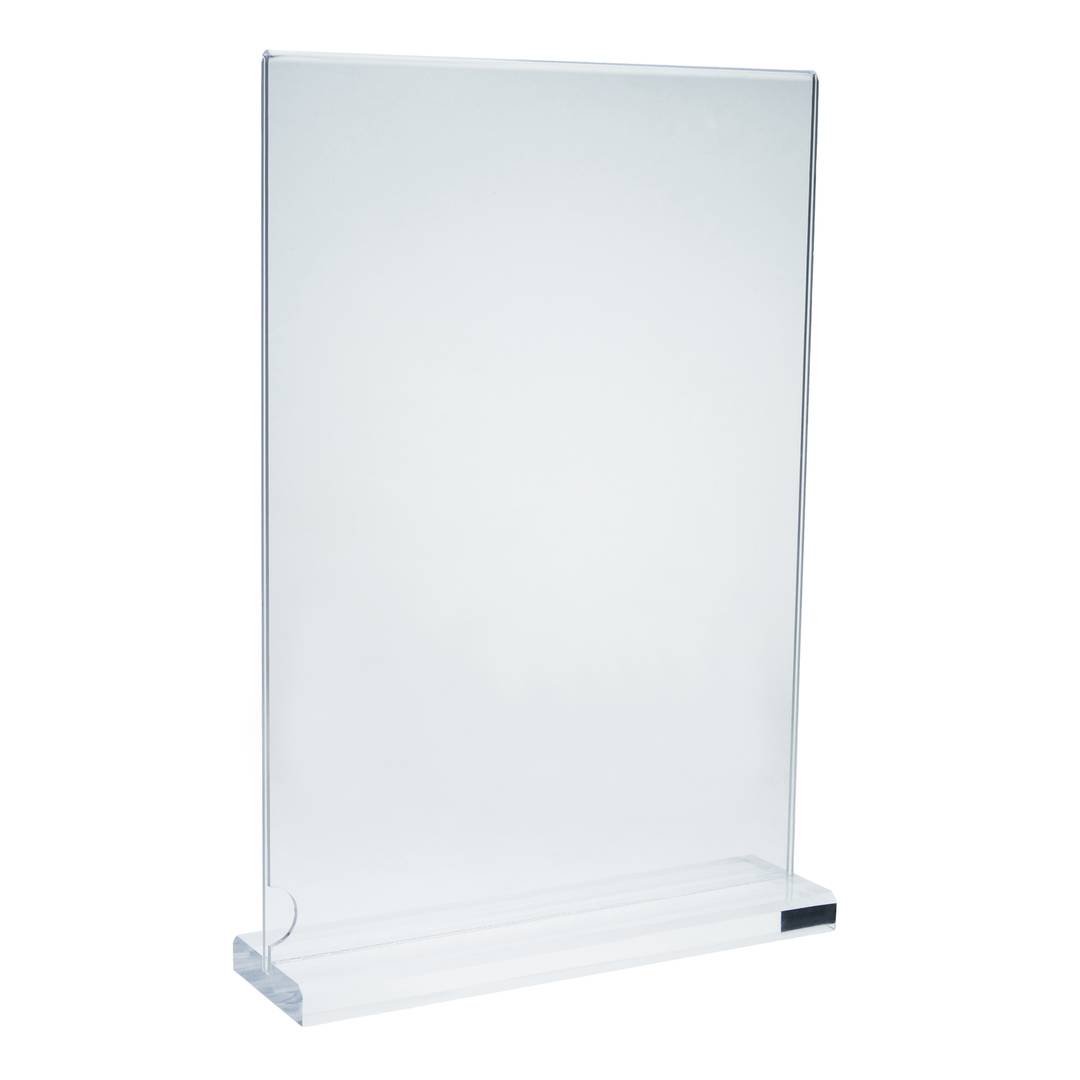 Grafische bureaubladdrager voor verticale A4-posters van 210 x 297 mm