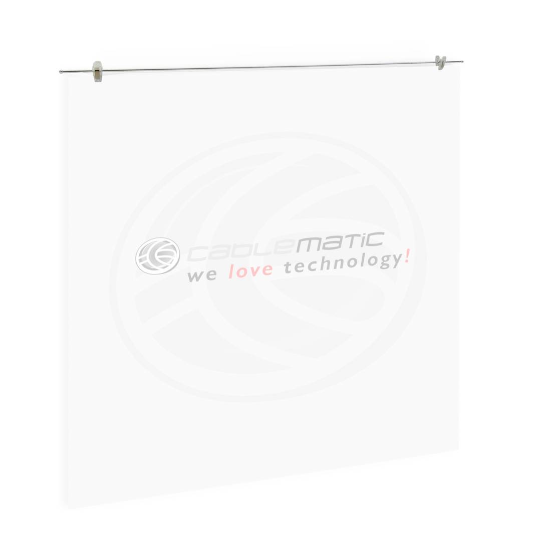 Bevestigingsstang voor poster of poster van 1m met pincet