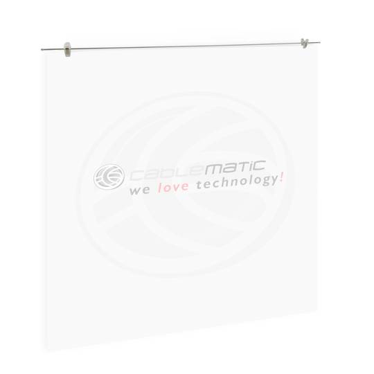 Bevestigingsstang voor poster of poster van 1m met pincet