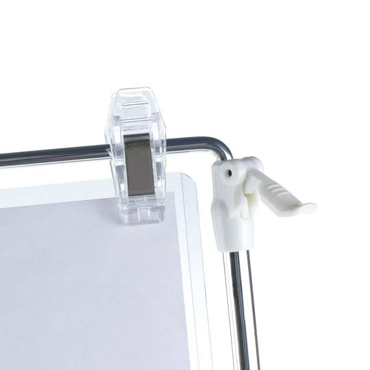 Desktop stand for a poster or advertisement