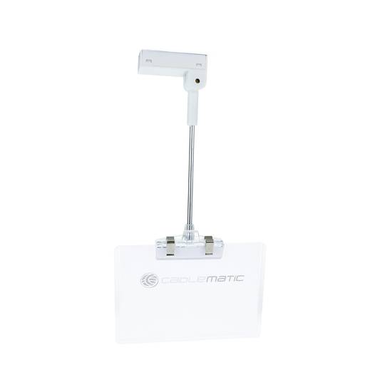 Magnetic holder for a poster or advertisement for plastic frame
