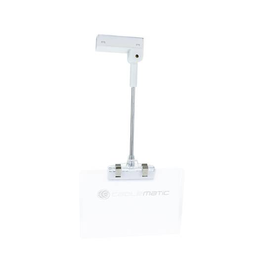 Magnetic holder for a poster or advertisement for plastic frame