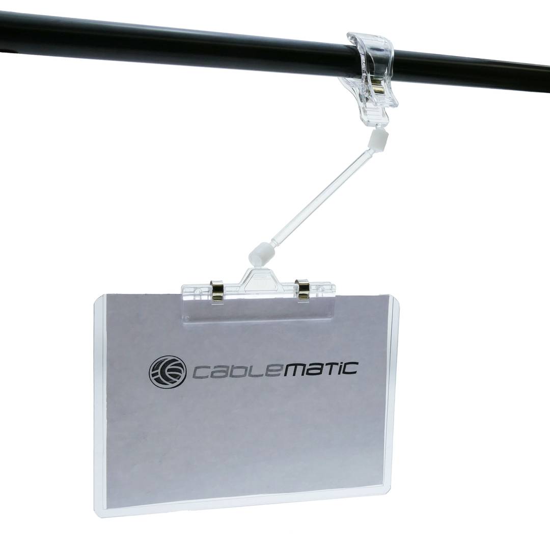 soutien Méthacrylate pour une affiche ou une publicité pour le type frame pince 100mm