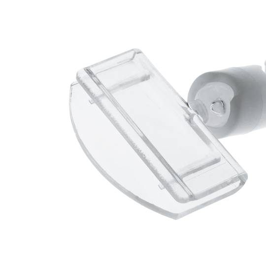 Suport de metacrilat per a un cartell o anunci tipus pinça 50mm