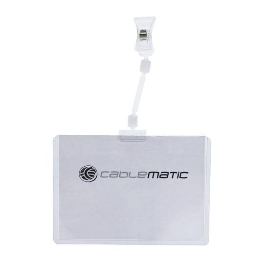 Suport de metacrilat per a un cartell o anunci tipus pinça 50mm