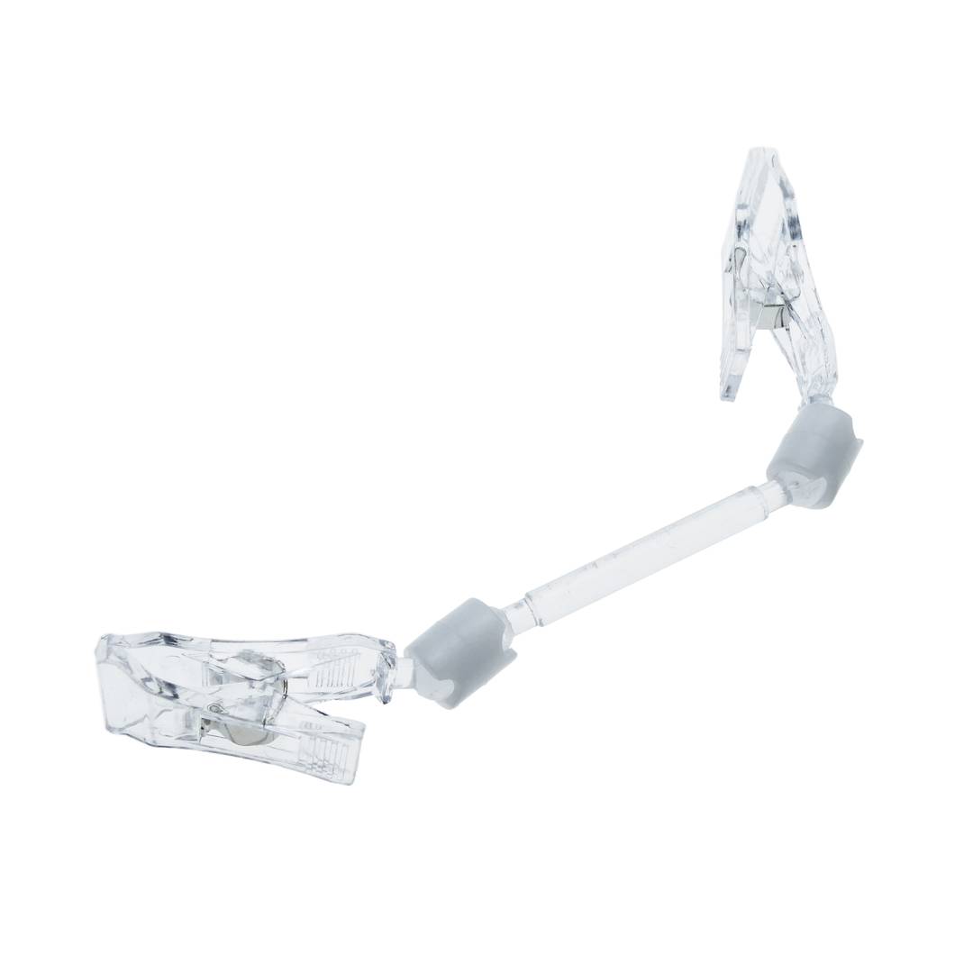 Support articulé de méthacrylate de type pinces double d'affiches 14,5 cm