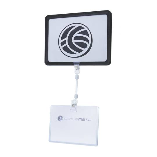 Support articulé de méthacrylate de type pinces double d'affiches 14,5 cm