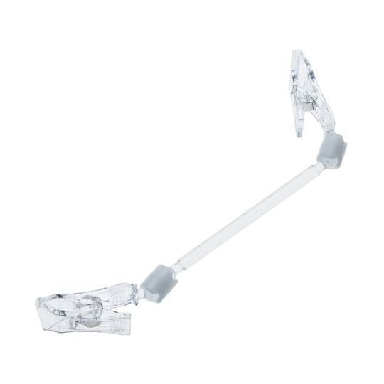 Stojak plakatowy z podwójnym przegubem, 19,5 cm z metakrylanu