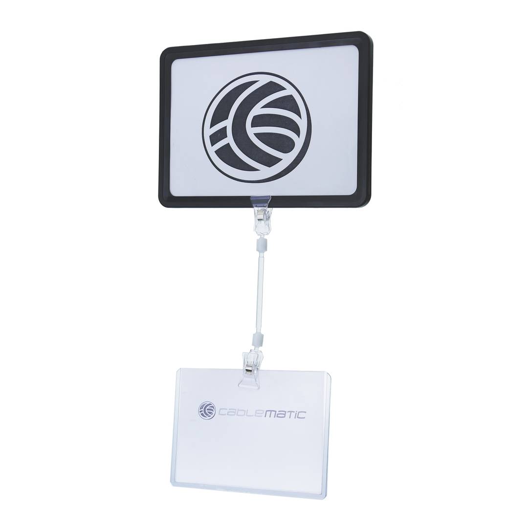 Stojak plakatowy z podwójnym przegubem, 19,5 cm z metakrylanu