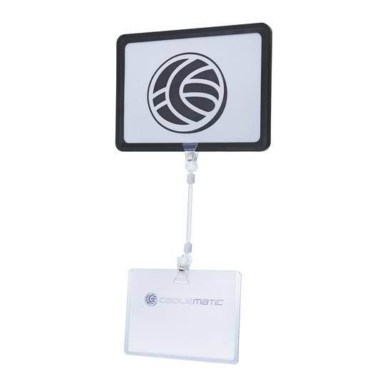 Stojak plakatowy z podwójnym przegubem, 19,5 cm z metakrylanu