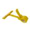 Support rigide en plastic plastique avec goupille de couleur jaune
