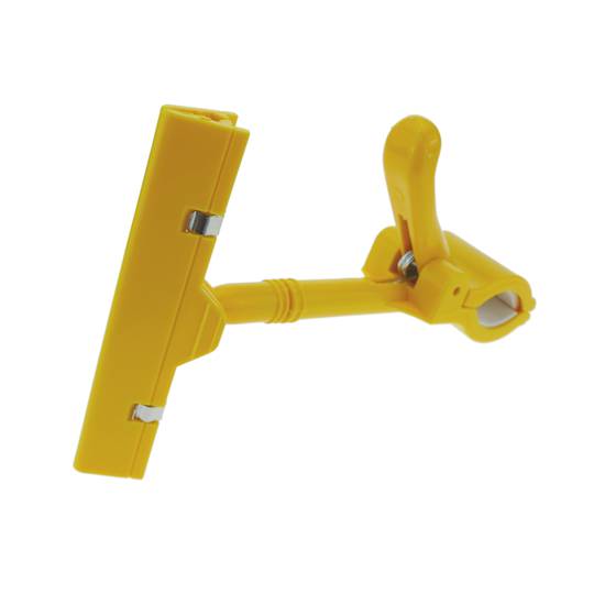 Support rigide en plastic plastique avec goupille de couleur jaune