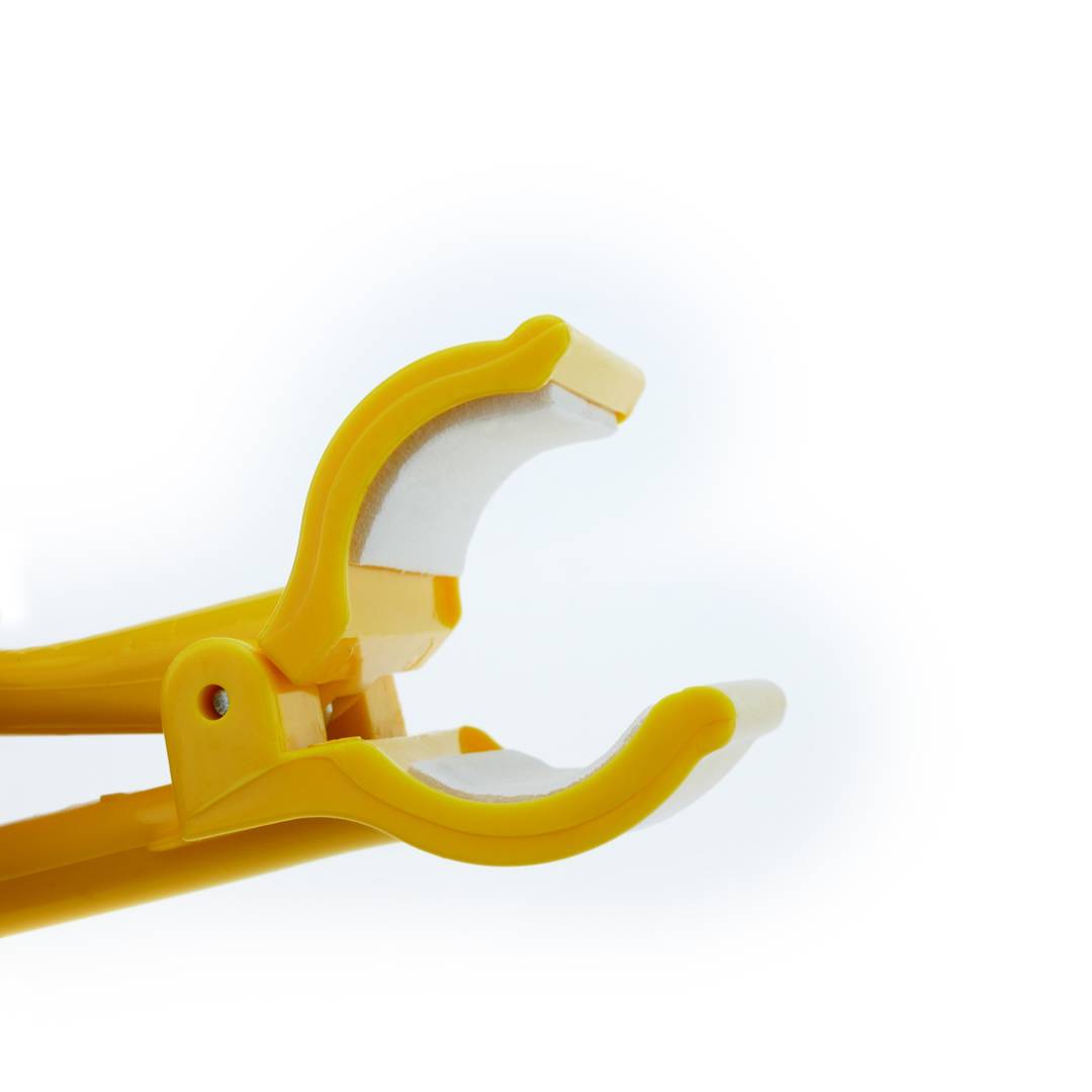 Support rigide en plastic plastique avec goupille de couleur jaune