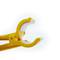 Support rigide en plastic plastique avec goupille de couleur jaune