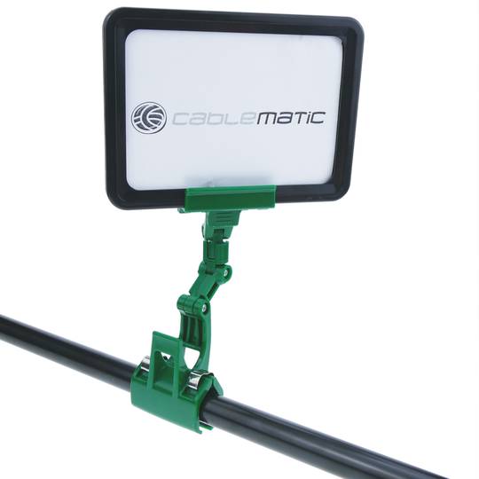 Suporte articulada de plástico verded com poster clipe