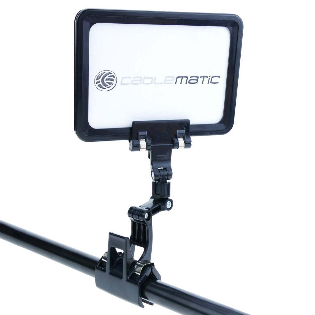 Gearticuleerde plastic posterhouder met zwarte clip