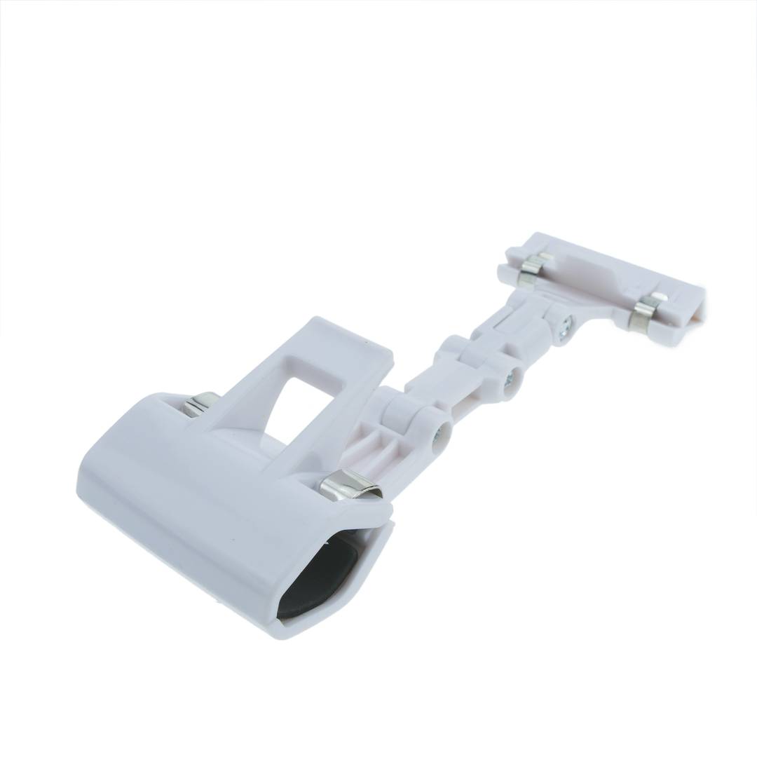 White articulated plastic support with clamp - Cablematic